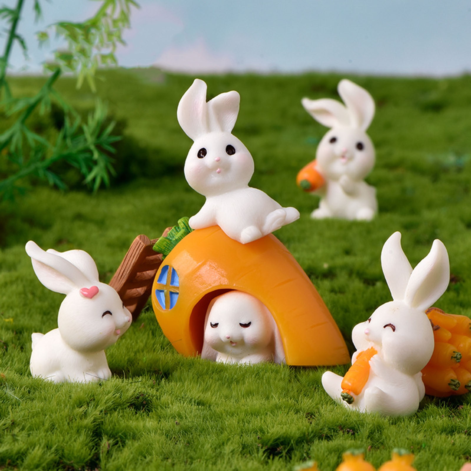 Fairy-Garden-Miniatures-Mini-Garden-Decorations-Resin-Crafts-Diy-Bunny-Cute-Animal-Bonsai-Figurines-Rabbit-Dollhouse