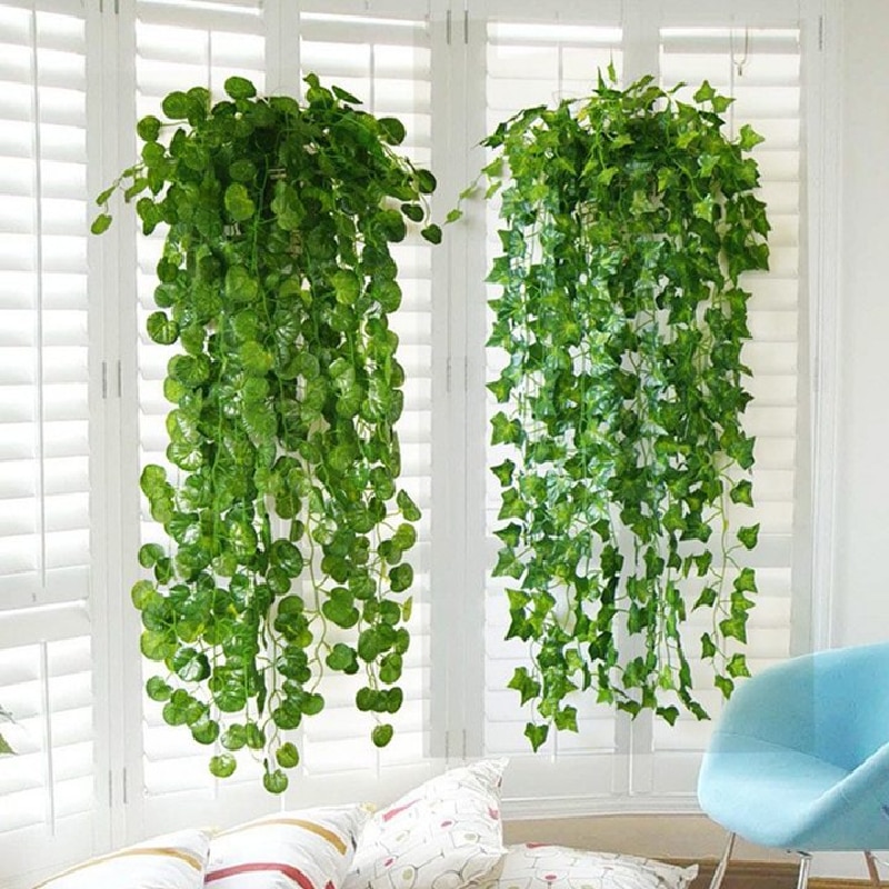 Fake-Foliage-Artificial-Flowers-Plastic-Ivy-Leaf-Garland-Hanging-Vine-Plant-Festive-Wedding-Party-Garden-Decorations