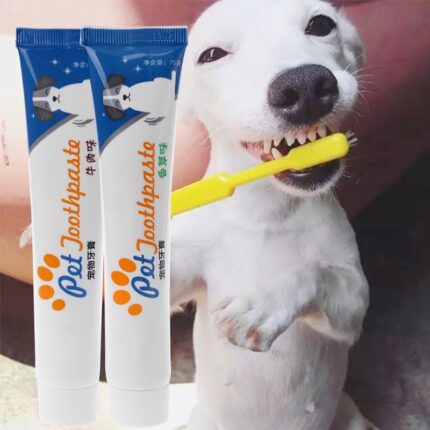 Natural Pet Dog Puppy Cat Toothpaste Teeth Cleaning Oral Care Pet Supplies